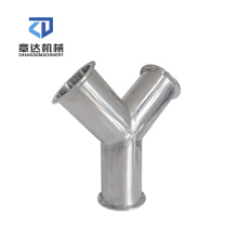 Sanitary tee Y type/U type/45 degree clamp/welded Stainless steel pipe fittings 3 ways 304/316